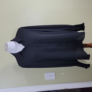 Express long sleeve button up top